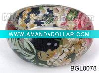 Resin inside cloth round bangle