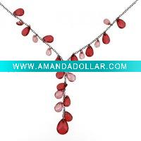 Wholesale Chain hang acrylic pendant necklace