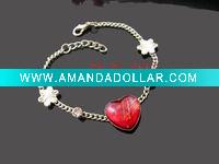 heart beads bracelet