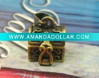 Wholesale CF047 Magic antique copper prayer box pendant/necklace