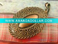CF032 Magic antique copper prayer box pendant/necklace