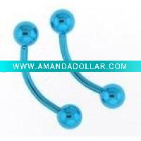 Titanium anodized piercing