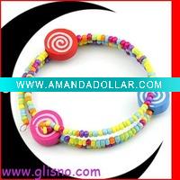 Wood bead kid's Bracelet GBR21201C
