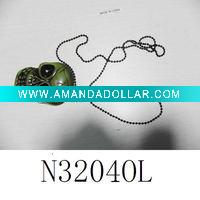 fashion wood necklace skuff necklace