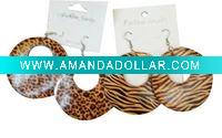 Leopard Wood Earrings