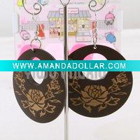Wooden earrings/Fashion earrings/Costume earrings