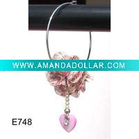 Wholesale Hot Sale Hoop Flower Earring