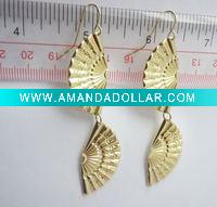 Wholesale 2011 Classical earring Sector figure alloy earring with newest fashion style products 0323