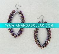 Wholesale fashion acrylic beaded earrings