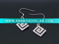 Wholesale fashion rhinestone alloy earring