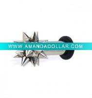 Wholesale Spiky body plug ring body piercing tunnel jewelry