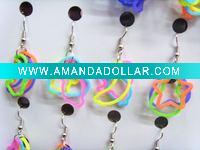 Wholesale Lovely shapes silicone earrings colorful charming rubber fashion earrings new style