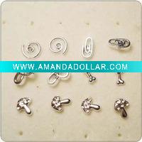 Wholesale Fashion stainess steel stud earrings mix