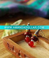 Wholesale Tibetan style pointed hat national earrings