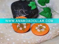Painted pattern national earrings