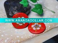 Painted pattern national earrings