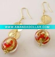 Wholesale trendy murano glass earring