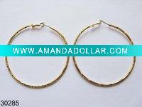 Wholesale 2010 hot selling 24k gold plating hoop earring