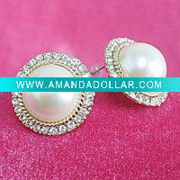 Wholesale nature pearl fashion earring