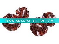Handmde elastic silk knot cufflink