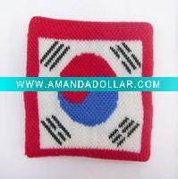 Wholesale Popular flag cotton wrist