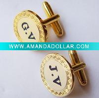 A Set Of Fashion Metal Cufflink
