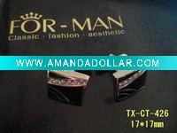 Wholesale New designs Black enamel cufflinks(17*17mm) of exquisite quality