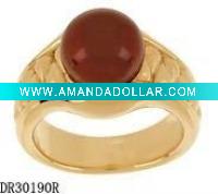 Wholesale Plating Yellow color Silver Natural Pearl Ring Designs DR30190R Accept PayPal