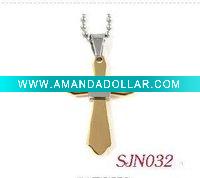 Wholesale stainless steel pendants with gold plated