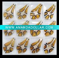 Wholesale GP0109 Gold Fused Glass Pendant