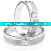 Wholesale 2011 cheap latest fashion white gold ring with diamond