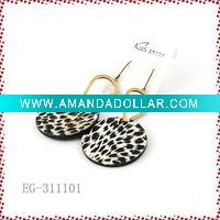 Wholesale fashion earring leather earring charm earring