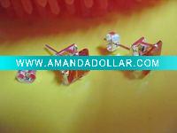 zircon 18k white gold plated EARRING STUD
