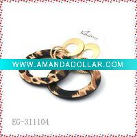 Wholesale fashion earring fashion jewelry leather earring