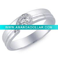 2011 men white gold ring for wedding