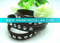 Wholesale Fashion PU leather bracelet