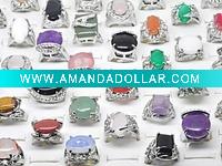 Wholesale wholesale mixed lots rings Fashion Jewelry, cz crystal platinum plated rings