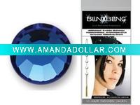 crystal hair diamonds,reusable,competitive price
