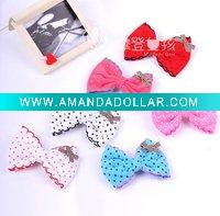 Wholesale fashion korea fabric hair barrettes