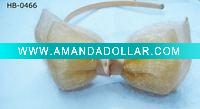 Wholesale bowknot plastic hair ornament