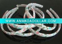 0.5" Tiny Flower Pattern Fabric Headbands