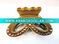 Wholesale Hair clip covered with velvelt ribbon
