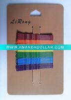 shining colorful bobby pins