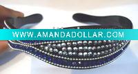 Wholesale plastic head band/hair band with resin stones