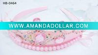 Wholesale crown plastic hair ornament