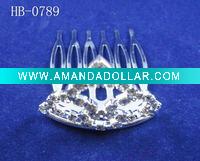 Wholesale rhinestone crown hair clip
