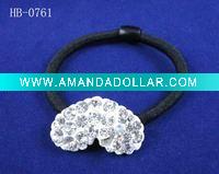 Wholesale loving heart rhinestone hair jewelry