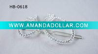 Wholesale bowknot crystal hair clip