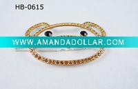 Wholesale lovely bear crystal hair clip