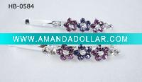 Wholesale flower rhinestone hair clip